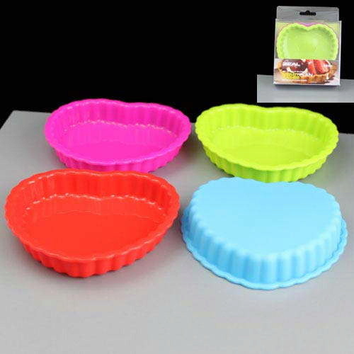Silicone Heart Moulds Pack of 4