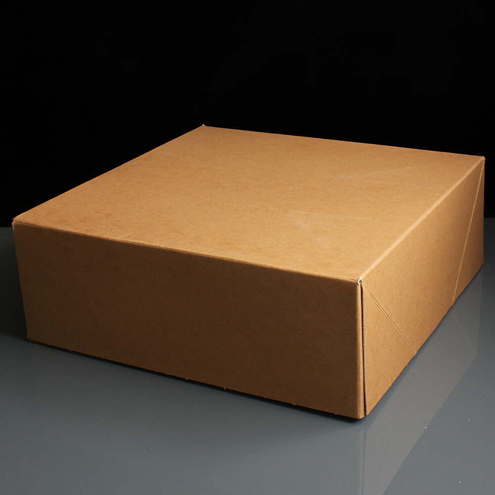 biodore catering cake box 260 x 260 x 90mm kraft cake box