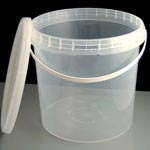 5L Clear Tamperproof Bucket and Clear Lid