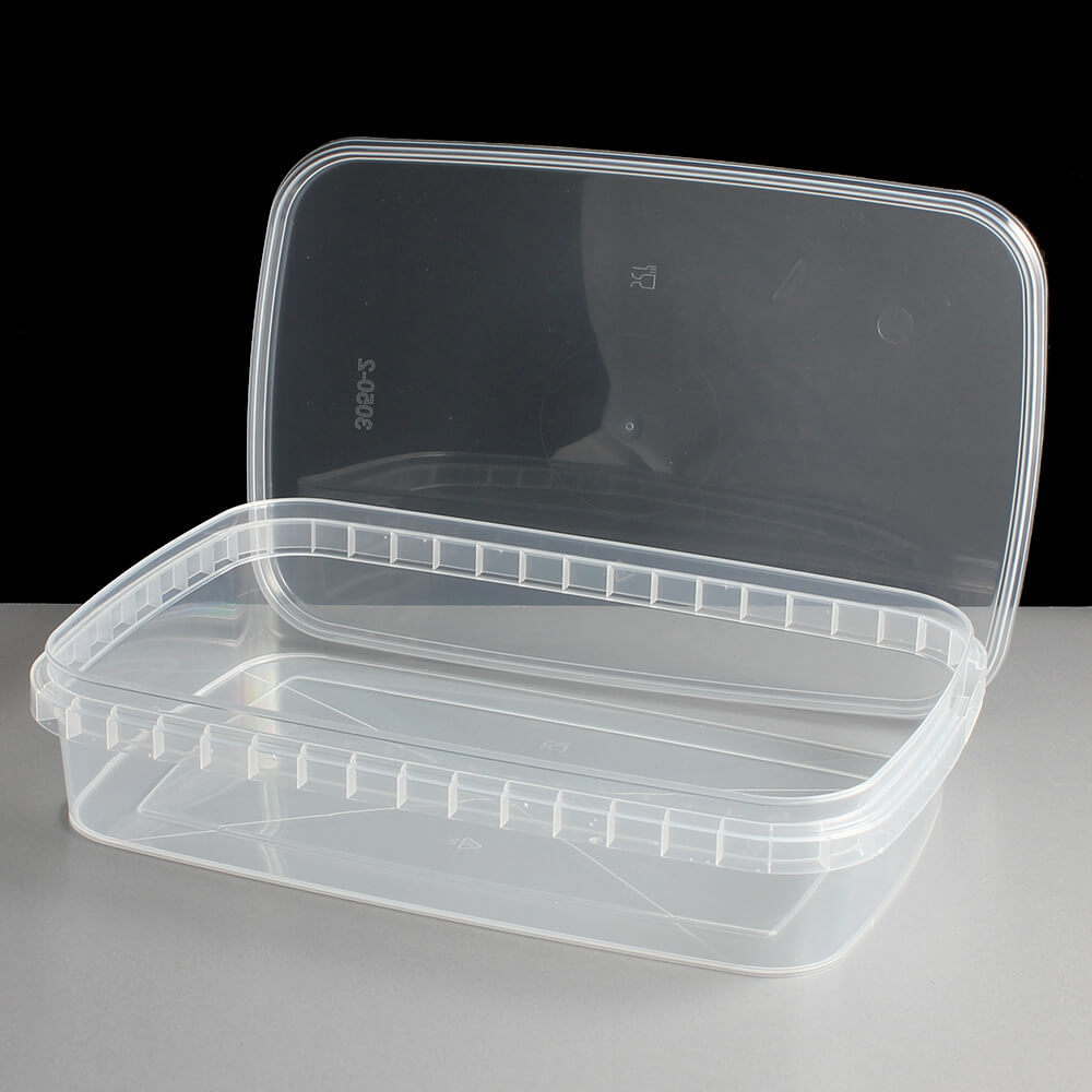 600ml Rectangular Tamper Evident Container & Lids