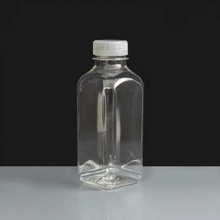 500ml Square PET Juice Bottle with T E Cap Box of 108