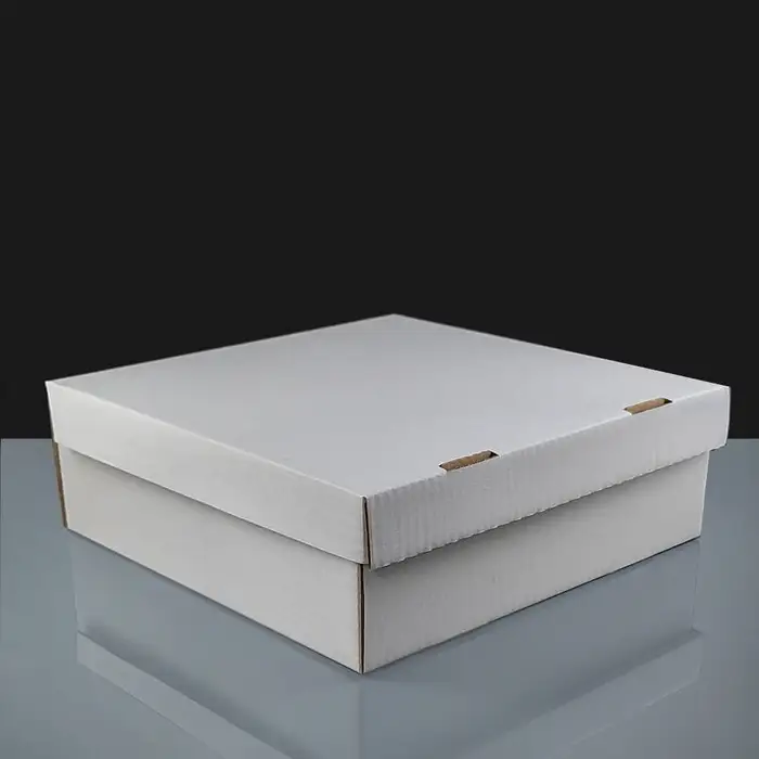 White Windowed Large Cake Box Cube 257cm