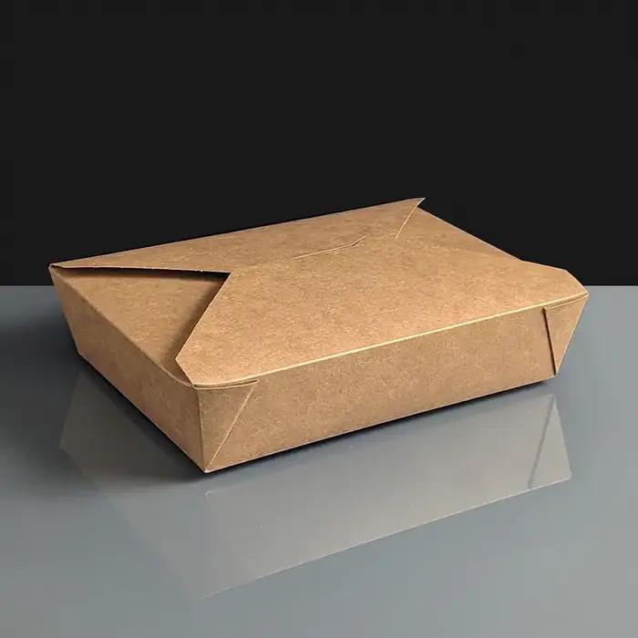 Biodegradable Leak proof Food Box No.2 Brown