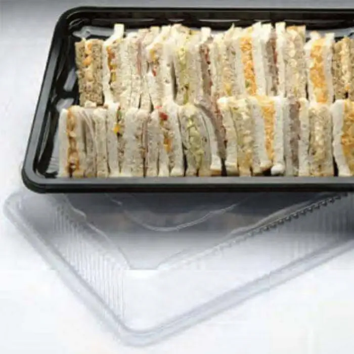 450mm x 300mm approx. Large Party Platters 5 x Sandwich Platters with Lids 
