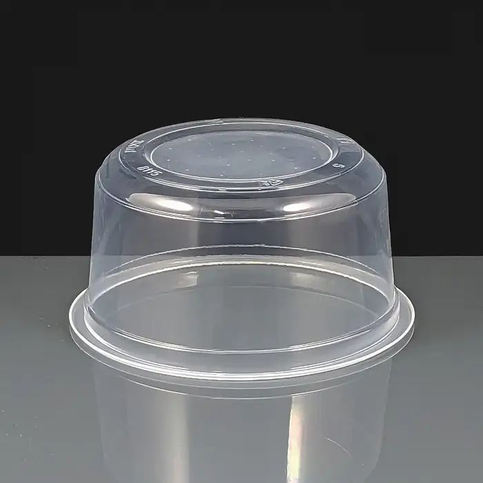 Plastic round containers 115mm 350ml 12oz clear