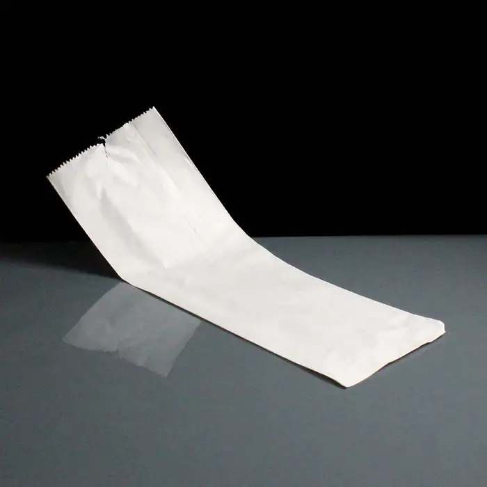 Small White Paper Baguette Bag 500