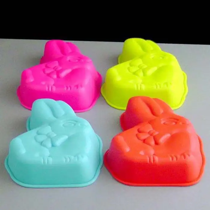 Silicone Rabbit Cake Pudding Jelly Moulds Pack of 4
