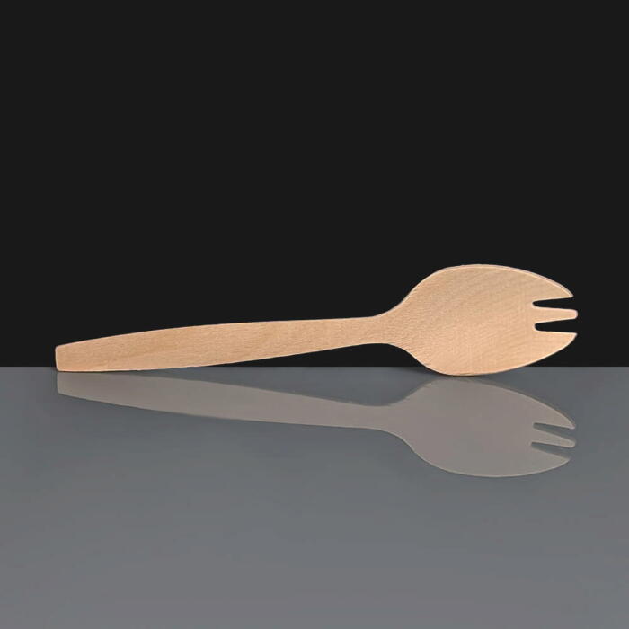 Wooden Spork Disposable Dessert Sporks for Event Catering