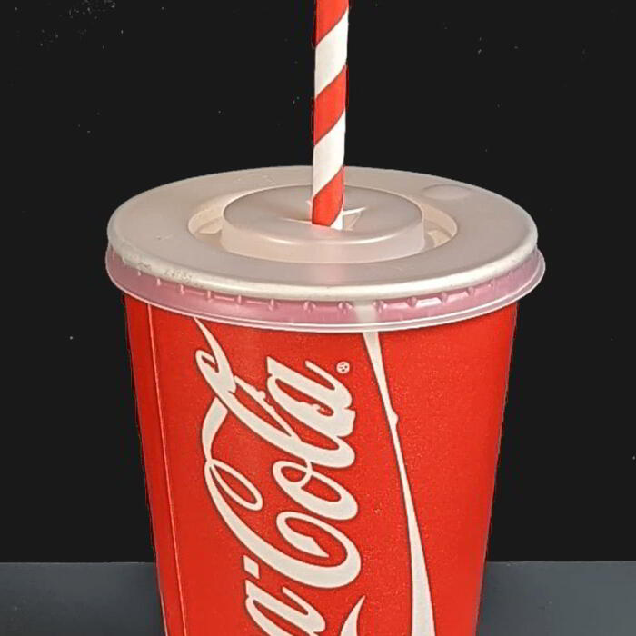 Plastic Slotted Lid for 16 and 22oz Coke Cups