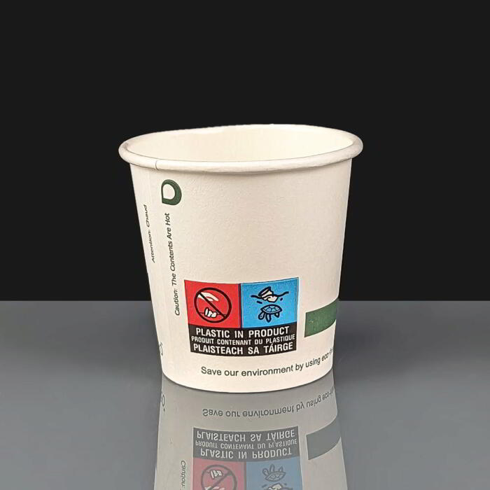 4oz INGEO Espresso Compostable Paper Coffee Cups