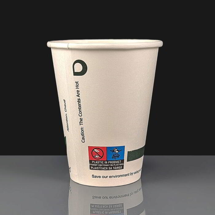 12oz Ingeo Compostable Disposable Paper Coffee Cup