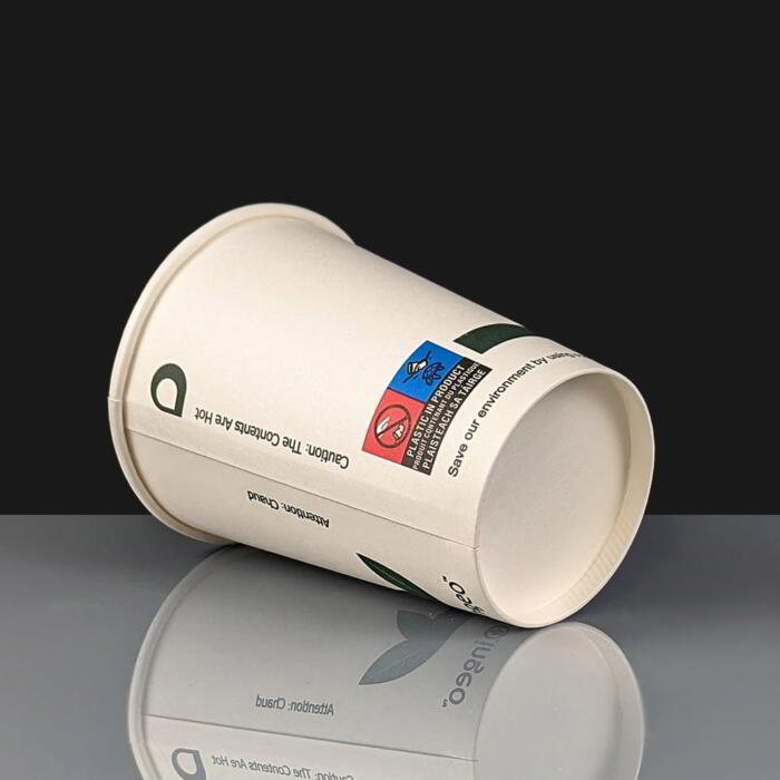 12oz Ingeo Compostable Disposable Paper Coffee Cup