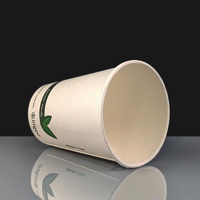 12oz Ingeo Compostable Disposable Paper Coffee Cup