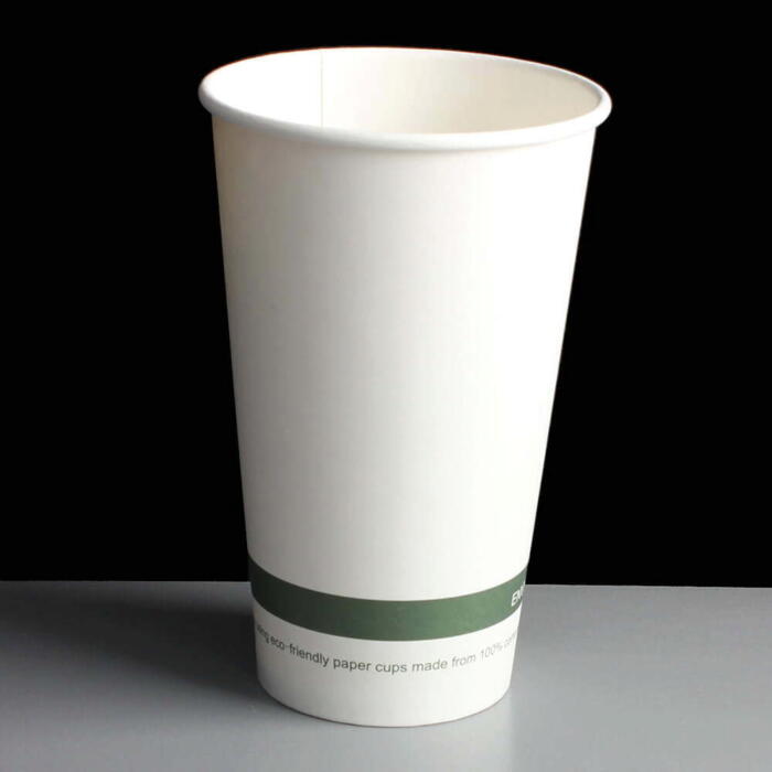 16oz Ingeo Compostable Disposable Coffee Cups | Single Wall