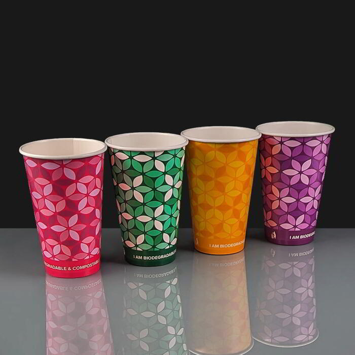 16oz Cold Drink Paper Cup Mixed Colours