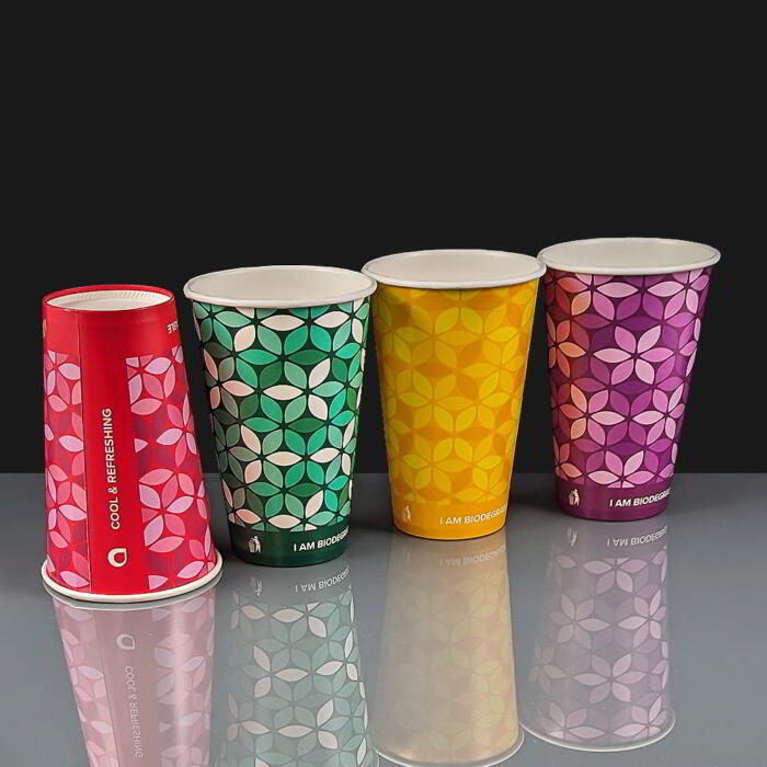 16oz Cold Drink Paper Cup Mixed Colours