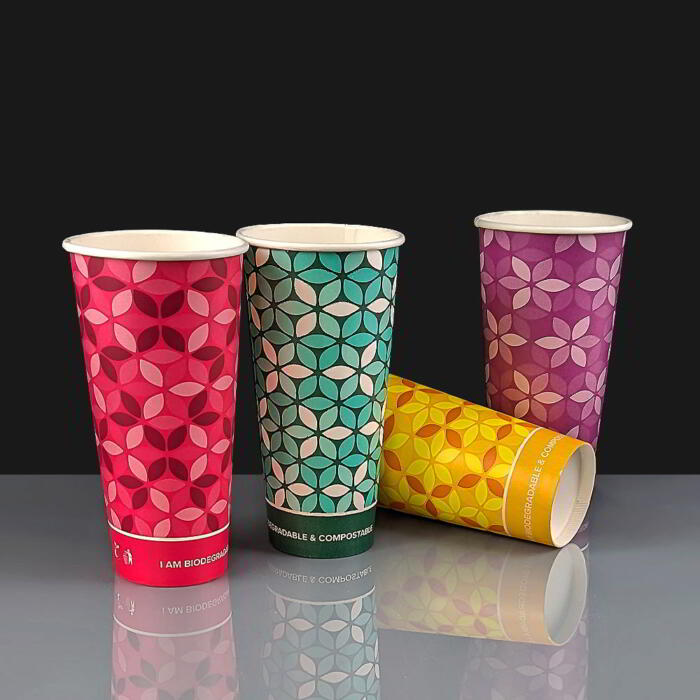 22oz Cold Drink Paper Cup Mixed Colours