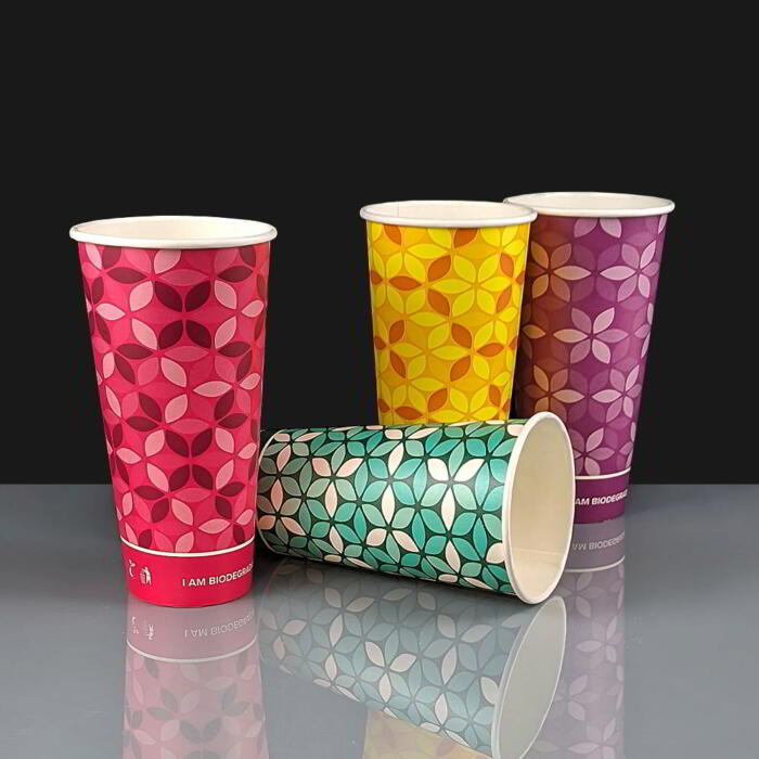 22oz Cold Drink Paper Cup Mixed Colours