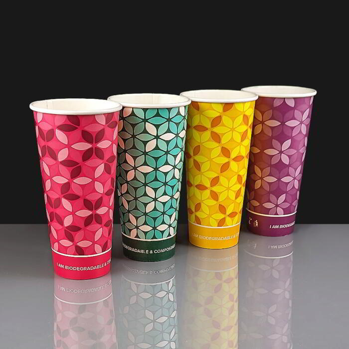 22oz Cold Drink Paper Cup Mixed Colours