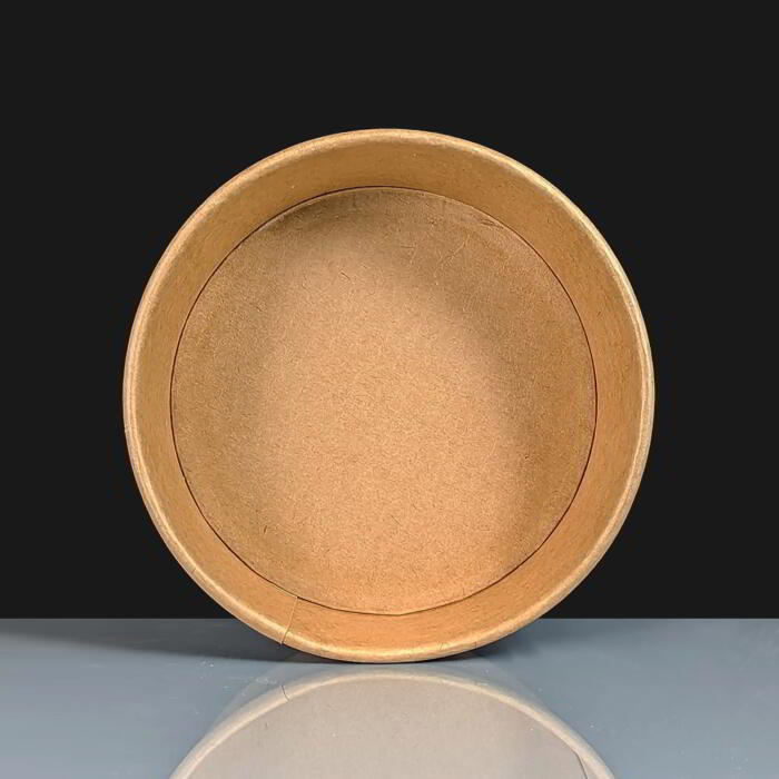 750cc Cardboard Round Brown Salad Bowl