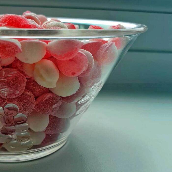 Clear Plastic Side Serving or Pudding Bowl