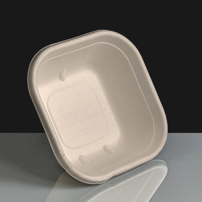 White BioCane Takeaway Container 383ml