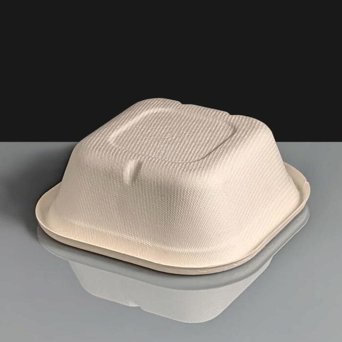 White BioCane Takeaway Container 383ml