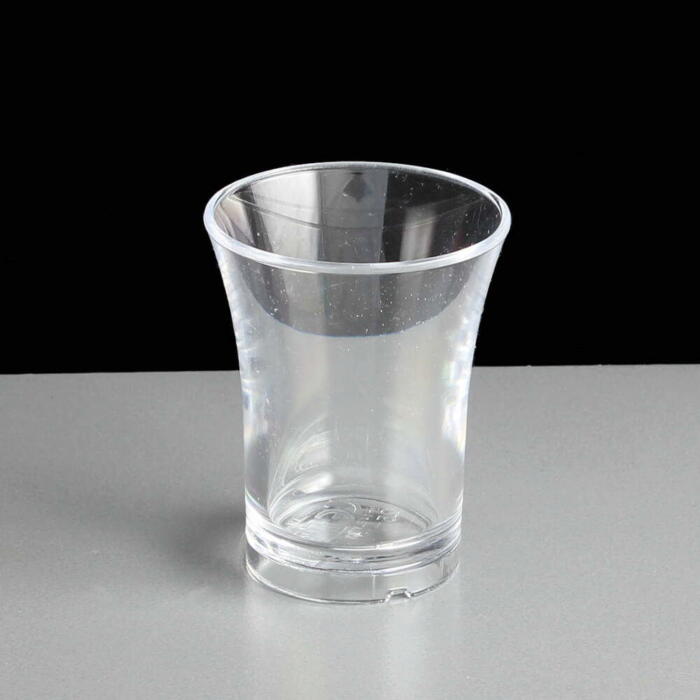 Clear 25ml Reusable Plastic Shot Glasses CE