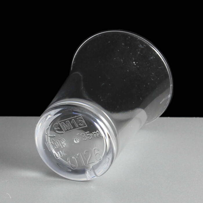 Clear 35ml Reusable Plastic Shot Glasses CE