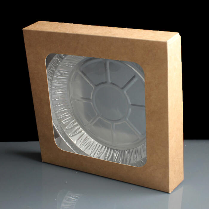 Kraft Pie Cardboard Boxes with Window Box of 200
