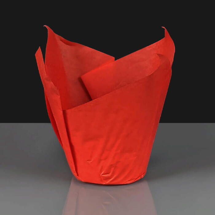 Red Tulip Paper Muffin Cases Pack of 150