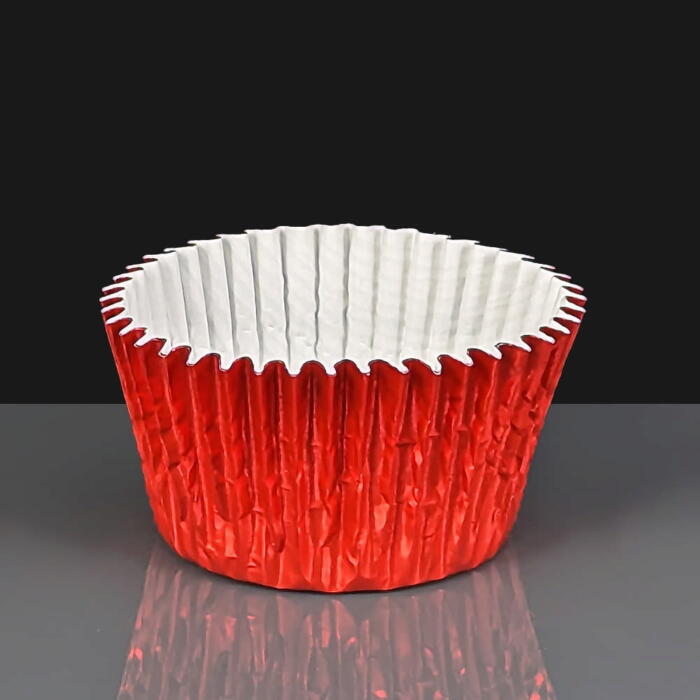 Metallic Red Cupcake Cases 40gsm Paper