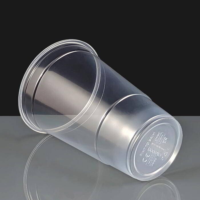 Flexible CE Disposable Plastic Pint Glass Pint to Brim