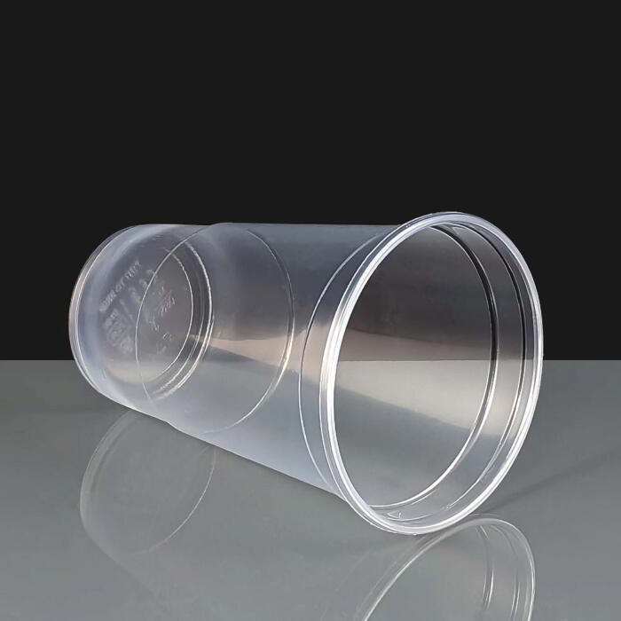 Flexible CE Disposable Plastic Pint Glass Pint to Brim