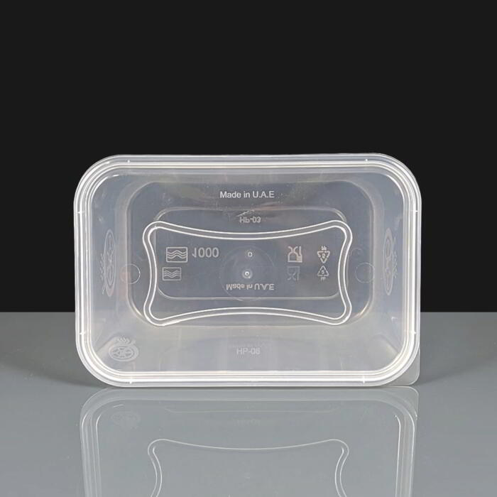 1000cc Large Clear Plastic Rectangular Containers and Lids