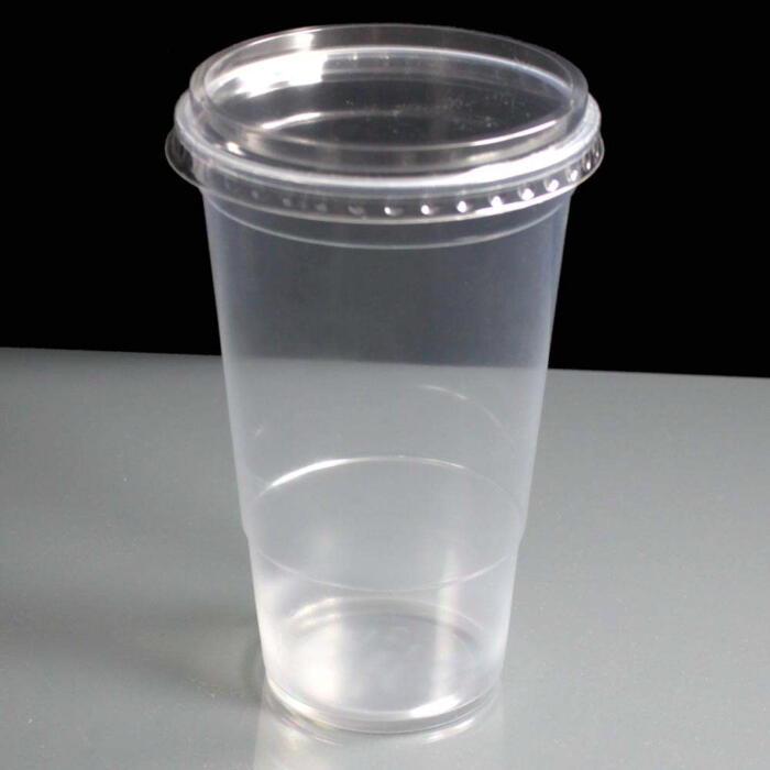 Flat Lid for Disposable Plastic Pint Glass