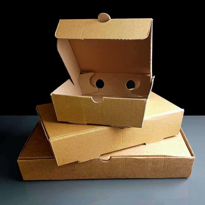 13 x 6 inch Kraft Brown Corrugated Chip Boxes