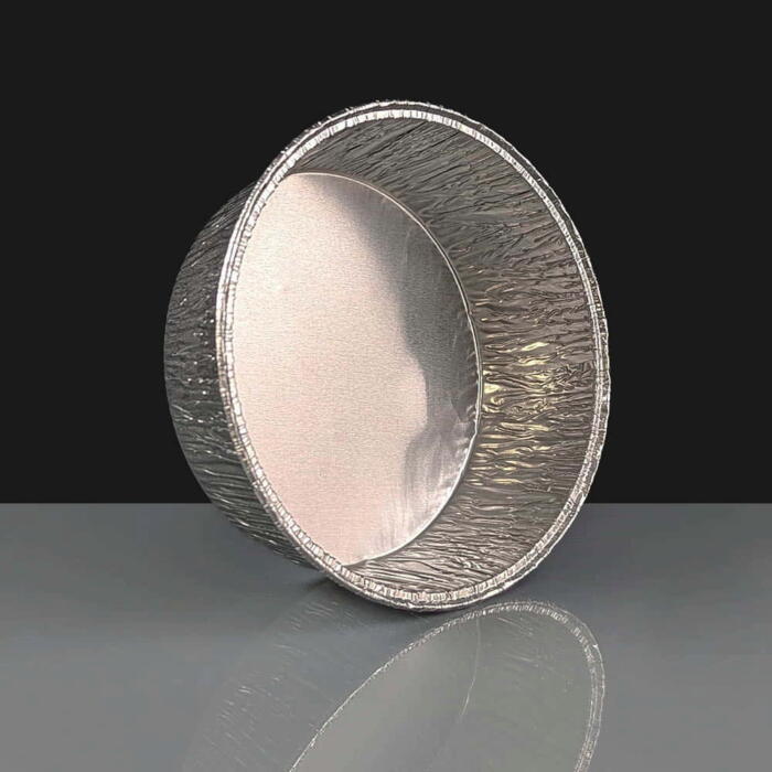 Round Foil Pie Tray 110mm Rolled Edge