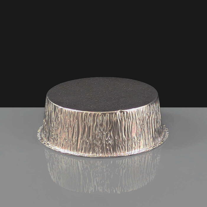 Round Foil Pie Tray 110mm Rolled Edge