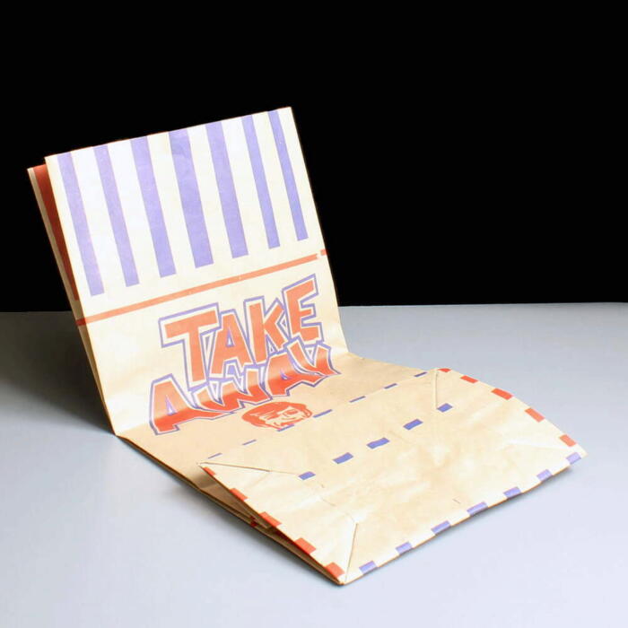 Printed Medium Brown Takeaway Paper Bags Cater 4 You