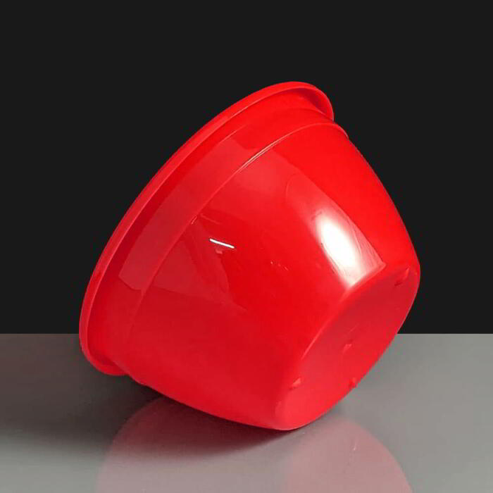 Red 1lb Plastic Pudding Basin for Steaming or Microwave