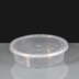 227ml Clear Round Plastic Container and Lid