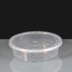 340ml Clear Round Plastic Container and Lid