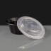 12oz Round Black Plastic Take Away Container & Lid