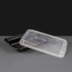 16oz Rectangular Black Plastic Container and Clear Lid