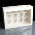 White 12 Hole Mini Cupcake Boxes Film Window