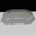 Large Octagonal Clear Sandwich Platter Lid: Box of 50