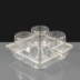 4 Cavity Plastic Hinged Cupcake Box or Pod