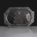 Large Octagonal Clear Sandwich Platter Base: Box of 50