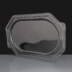 Large Octagonal Clear Sandwich Platter Base: Box of 50